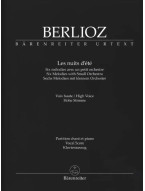 Hector Berlioz: Les Nuits D'Ete - High Voice (noty na klavír, zpěv)