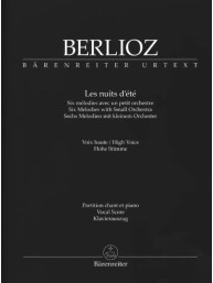 Hector Berlioz: Les Nuits D'Ete - High Voice (noty na klavír, zpěv)