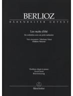 Hector Berlioz: Les Nuits D'Ete - Medium Voice (noty na klavír, zpěv)