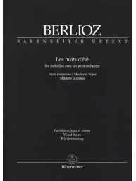 Hector Berlioz: Les Nuits D'Ete - Medium Voice (noty na klavír, zpěv)