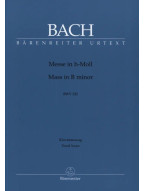 J.S. Bach: Mass in B minor BWV 232 (noty na zpěv, basso continuo)