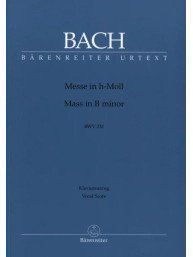 J.S. Bach: Mass in B minor BWV 232 (noty na zpěv, basso continuo)