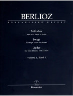 Hector Berlioz: Lieder 2 (noty na klavír, zpěv)