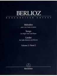 Hector Berlioz: Lieder 2 (noty na klavír, zpěv)