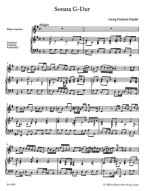 Georg Friedrich Händel: Sonata in G major (noty na příčnou flétnu, basso continuo)