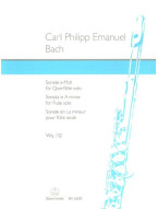 Carl Philipp Emanuel Bach: Sonata in A minor Wq 132 (noty na příčnou flétnu)