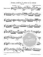 Carl Philipp Emanuel Bach: Sonata in A minor Wq 132 (noty na příčnou flétnu)