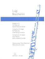 Luigi Boccherini: Concerto in D Major Op.27 (noty na příčnou flétnu, klavír)