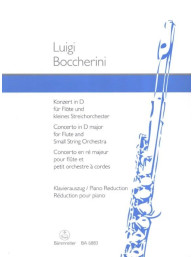 Luigi Boccherini: Concerto in D Major Op.27 (noty na příčnou flétnu, klavír)