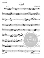 Antonio Vivaldi: Complete Sonatas RV 39-47 (noty na violoncello, basso continuo)