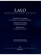 Edouard Lalo: Concerto in D minor (noty pro violoncello, klavír)