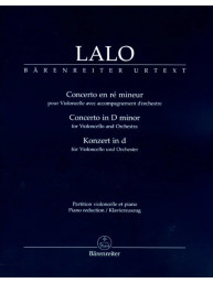 Edouard Lalo: Concerto in D minor (noty pro violoncello, klavír)