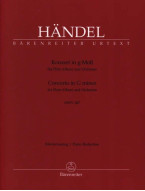 Georg Friedrich Händel: Concerto in G minor HWV 287 (noty na příčnou flétnu či hoboj, klavír)