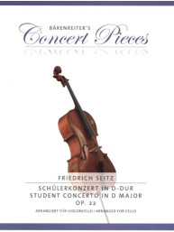 Friedrich Seitz: Student Concerto in D Major Op. 22 (noty na violoncello, klavír)