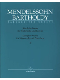 Felix Mendelssohn: Complete Works 2 (noty na violoncello, klavír)
