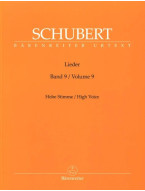 Franz Schubert: Lieder 9 - High Voice (noty na klavír, zpěv)