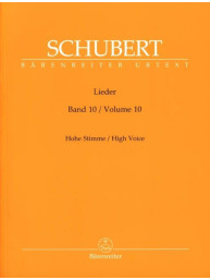 Franz Schubert: Lieder 10 - High Voice (noty na klavír, zpěv)