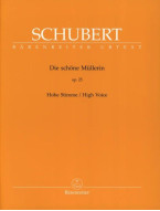Franz Schubert: Die Schöne Müllerin Op.25 - High Voice (noty na klavír, zpěv)
