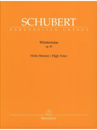 Franz Schubert: Winterreise Op. 89 D 911 - High Voice (noty na klavír, zpěv)