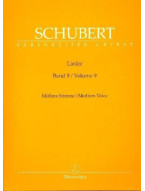 Franz Schubert: Lieder 9 - Medium Voice (noty na klavír, zpěv)