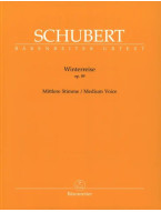 Franz Schubert: Winterreise Op. 89 D 911 - Medium Voice (noty na klavír, zpěv)