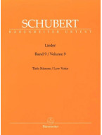 Franz Schubert: Lieder 9 - Low Voice (noty na klavír, zpěv)