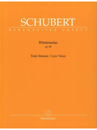Franz Schubert: Winterreise Op. 89 D 911 - Low Voice (noty na klavír, zpěv)