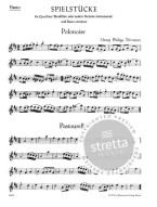 Georg Philipp Telemann: Der getreue Musikmeister (noty na příčnou flétnu, basso continuo)