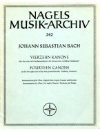 J.S. Bach: 14 Canons (noty, partitura, party)