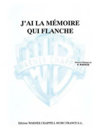 Jeanne Moreau: J'ai la mémoire qui flanche (noty na klavír, zpěv)
