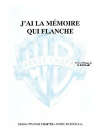 Jeanne Moreau: J'ai la mémoire qui flanche (noty na klavír, zpěv)