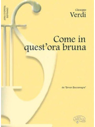 Giuseppe Verdi: Come in quest'ora bruna, da Simon Boccanegra (noty na klavír, zpěv, soprán)