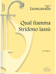Ruggero Leoncavallo: Qual fiamma Stridono lassu, da Pagliacci (noty na klavír, zpěv, soprán)
