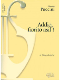 Giacomo Puccini: Addio, fiorito asil!, da Madame Butterfly (noty na klavír, zpěv, tenor)