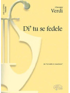 Giuseppe Verdi: Di tu se fedele, da Un Ballo in Maschera (noty na klavír, zpěv, tenor)