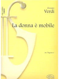Giuseppe Verdi: La Donna é Mobile, da Rigoletto (noty na klavír, zpěv, tenor)