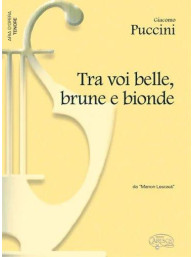 Giacomo Puccini: Tra voi, belle, brune e bionde, da Manon Lescaut (noty na klavír, zpěv, tenor)