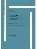 Giacomo Puccini: Manon Lescaut - IT/GER (noty na klavír, zpěv)