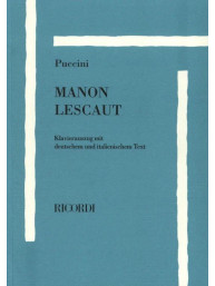 Giacomo Puccini: Manon Lescaut - IT/GER (noty na klavír, zpěv)