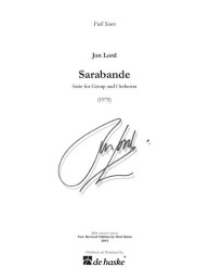 Jon Lord: Sarabande - Suite for Group and Orchestra (noty, partitura)