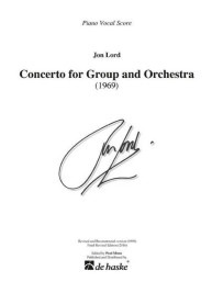 Jon Lord & Deep Purple: Concerto for Group and Orchestra (noty na klavír, zpěv)