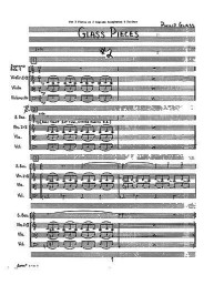 Philip Glass: Facades (noty, partitura)