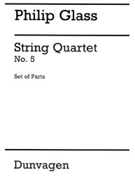 Philip Glass: String Quartet No.5 (noty pro smyčcový kvartet, party)