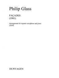 Philip Glass: Facades (noty na sopránsaxofon, klavír)