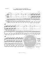 Philip Glass: 4 Movements For Two Pianos (noty na čtyřruční klavír)