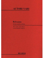 Belcanto: 10 Arie Antiche Italiane (noty na klavír, zpěv)