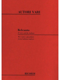 Belcanto: 10 Arie Antiche Italiane (noty na klavír, zpěv)