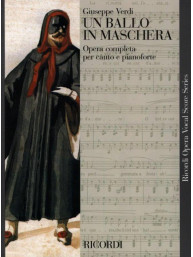 Giuseppe Verdi: Un ballo in maschera - IT (noty na klavír, zpěv)