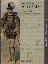 Giuseppe Verdi: Don Carlo - Versione in 5 atti, 1886, senza ballabili - IT (noty na klavír, zpěv)