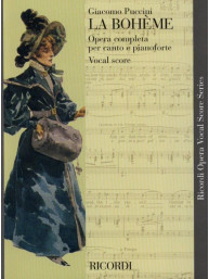 Giacomo Puccini: La Boheme - IT/ENG (noty na klavír, zpěv)